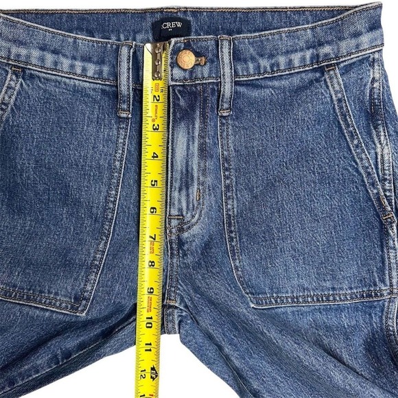 NWT J. Crew Factory Women's Utility Ankle Crop Jeans Size 26 Blue Patch Pockets - Picture 7 of 9